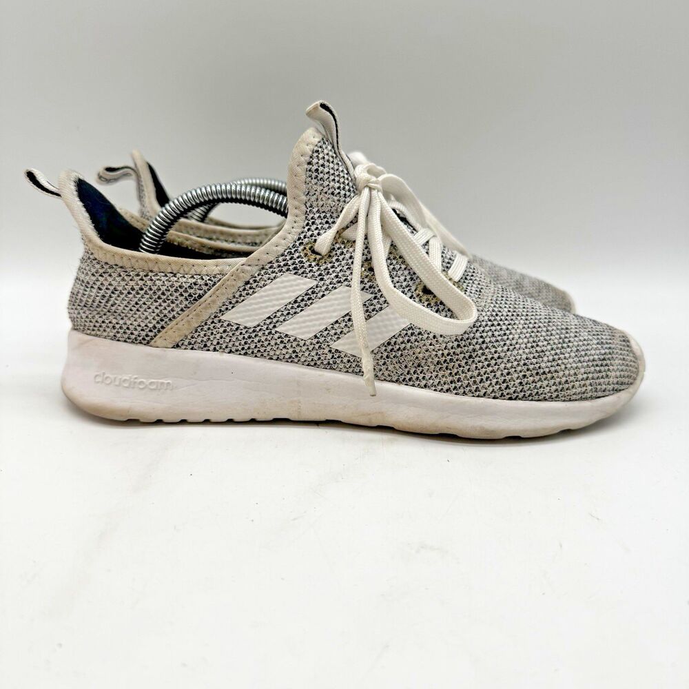 adidas Cloudfoam Pure Running Shoes Women's 6 Cloud White Oreo DB0695 Sneakers